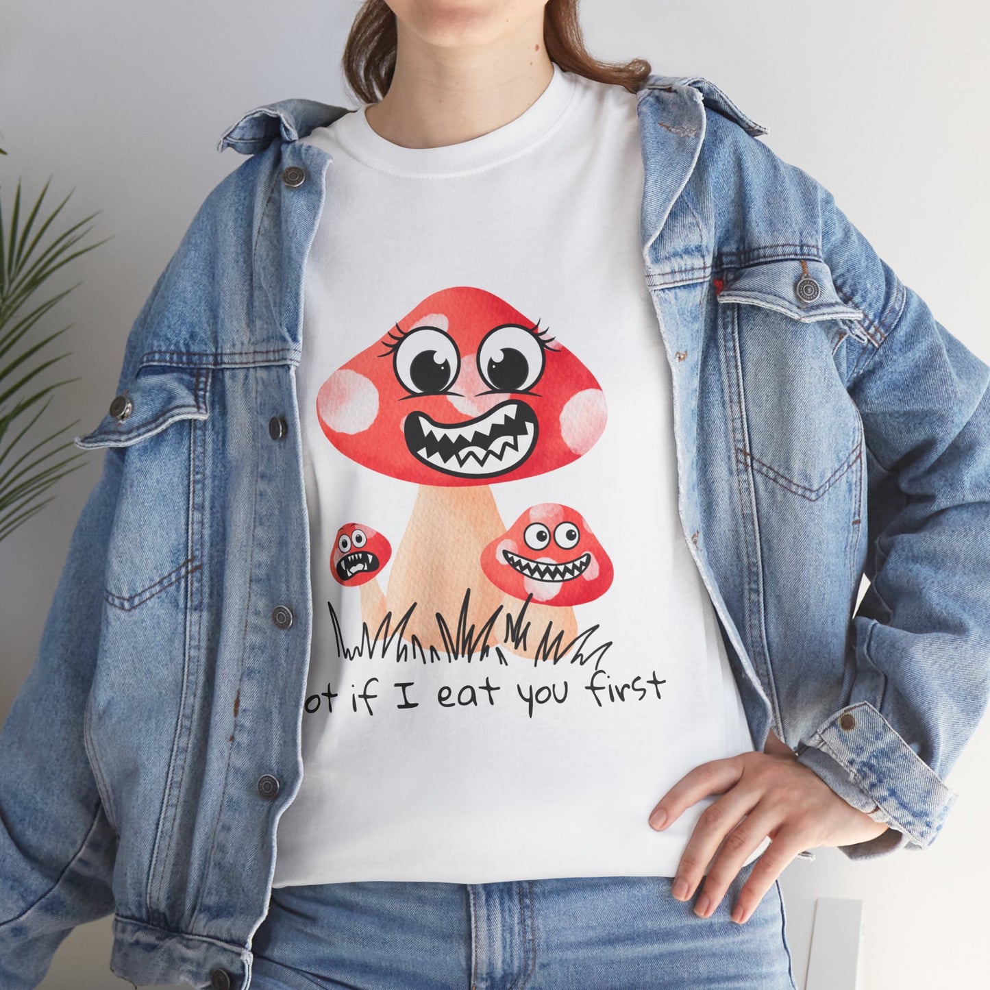 Whimsical Mushroom Tee, Fun Graphic Shirt, Casual Wear, Cute Gift, Nature Lover Tee, Halloween Apparel