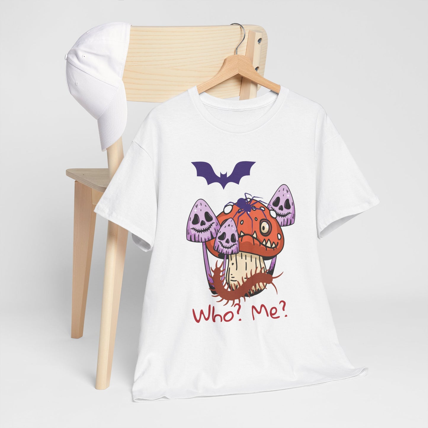 Whimsical Mushroom Monster Tee, Fun Graphic T-Shirt, Halloween Costume Shirt, Halloween Gift, Cartoon Art Clothing