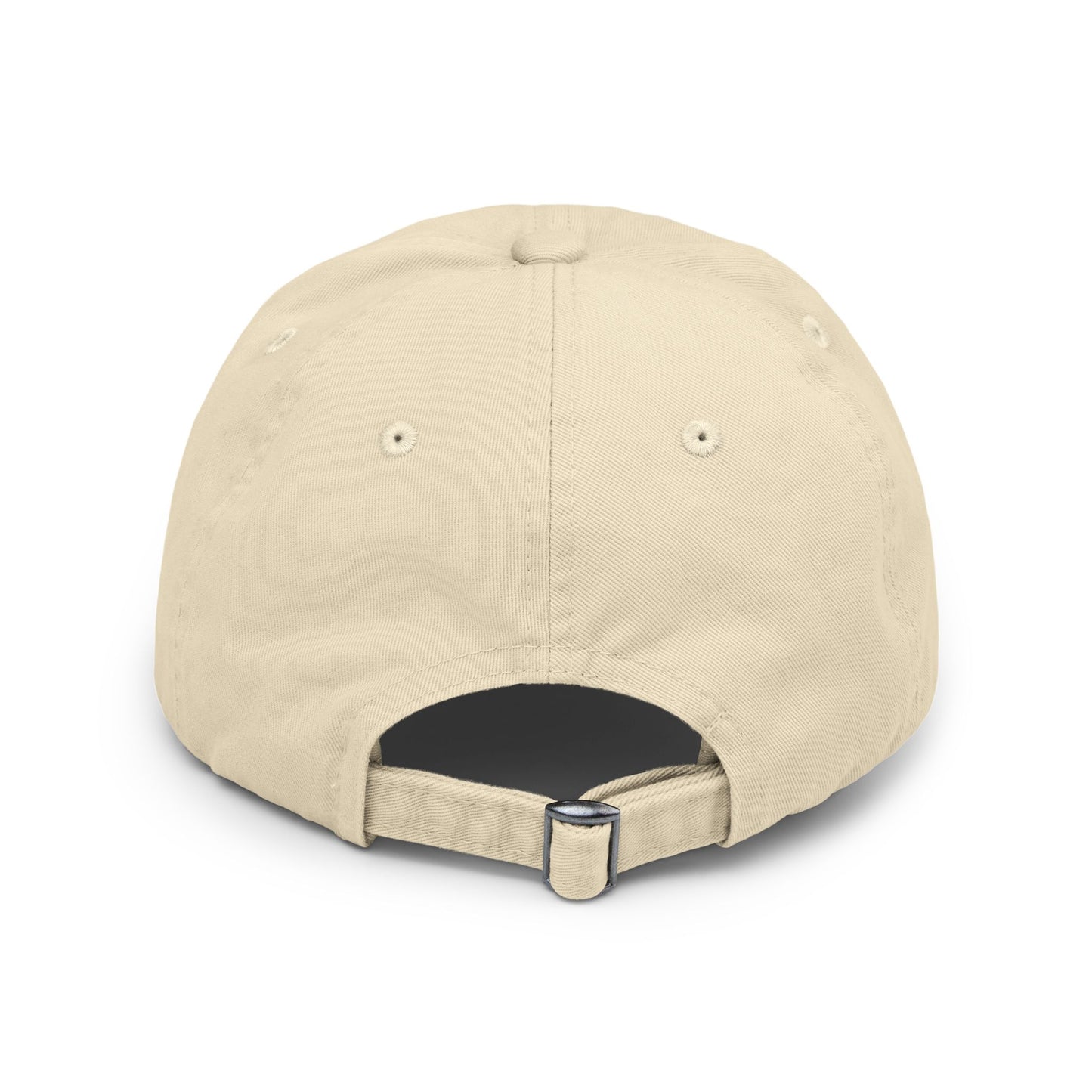 Personalized Distressed Cap with Eyes Looking for Mushrooms