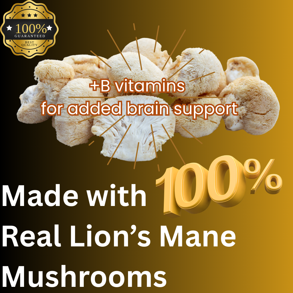 Lion's Mane Mushroom Tincture Enhanced with B6 and B12