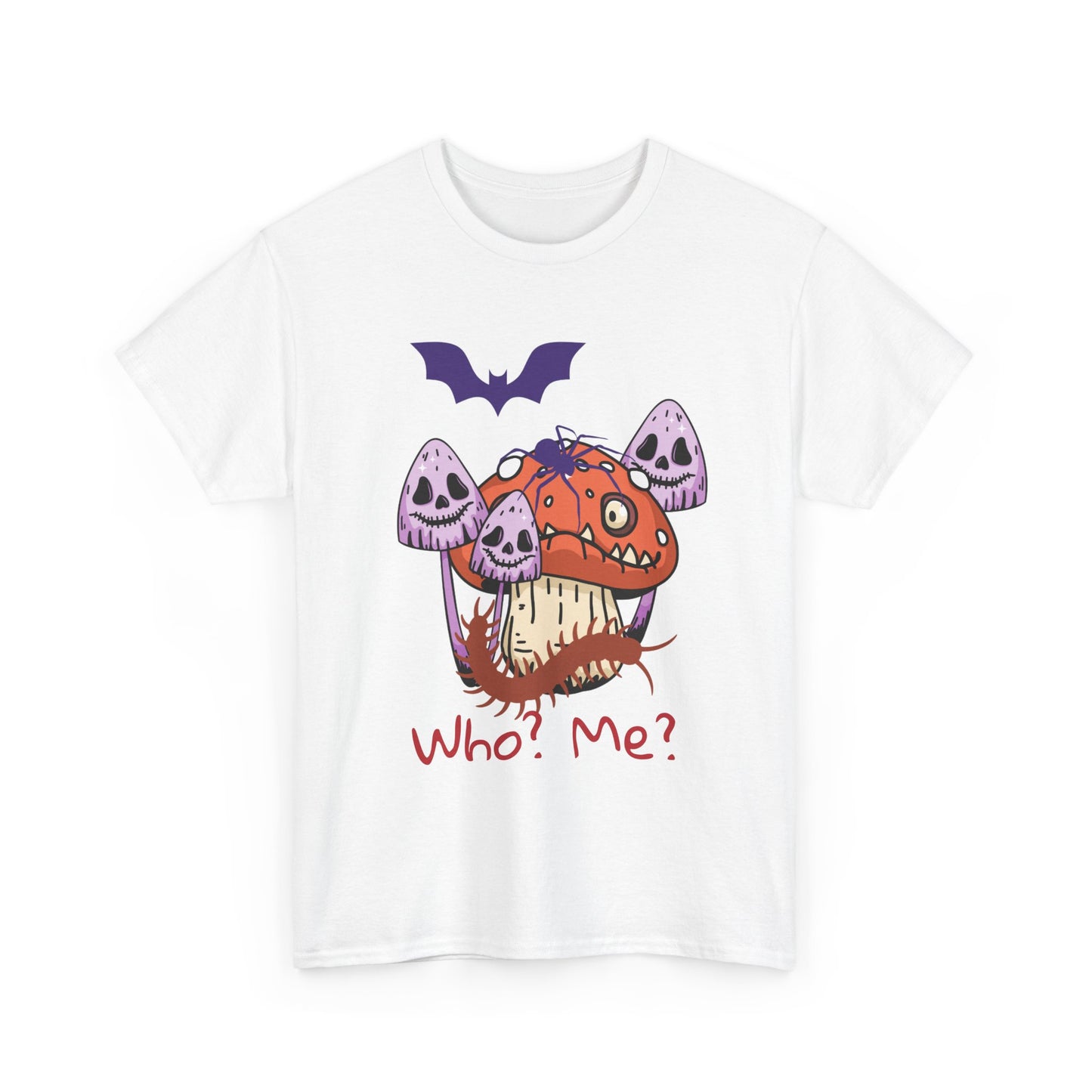 Whimsical Mushroom Monster Tee, Fun Graphic T-Shirt, Halloween Costume Shirt, Halloween Gift, Cartoon Art Clothing