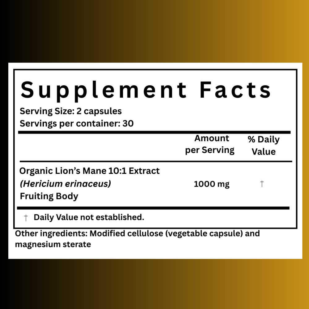 Lion's Mane Mushroom Capsules