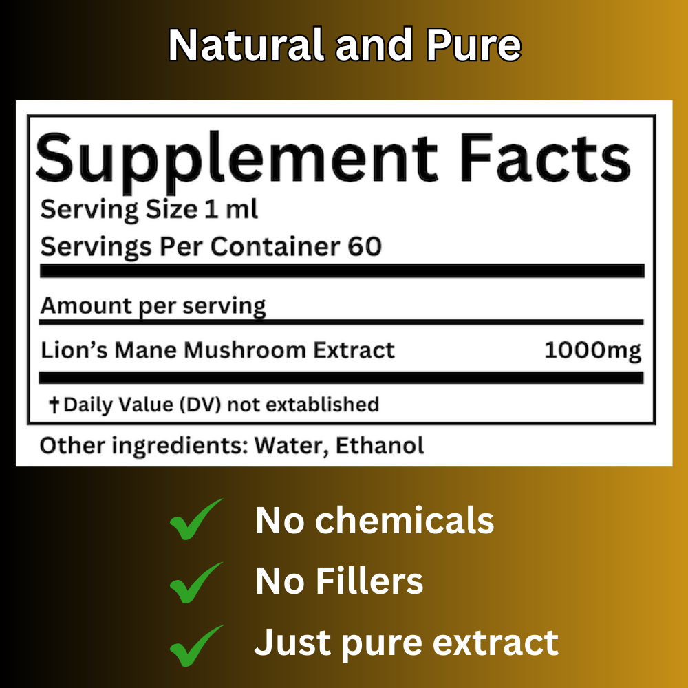 Lion's Mane Mushroom Tincture
