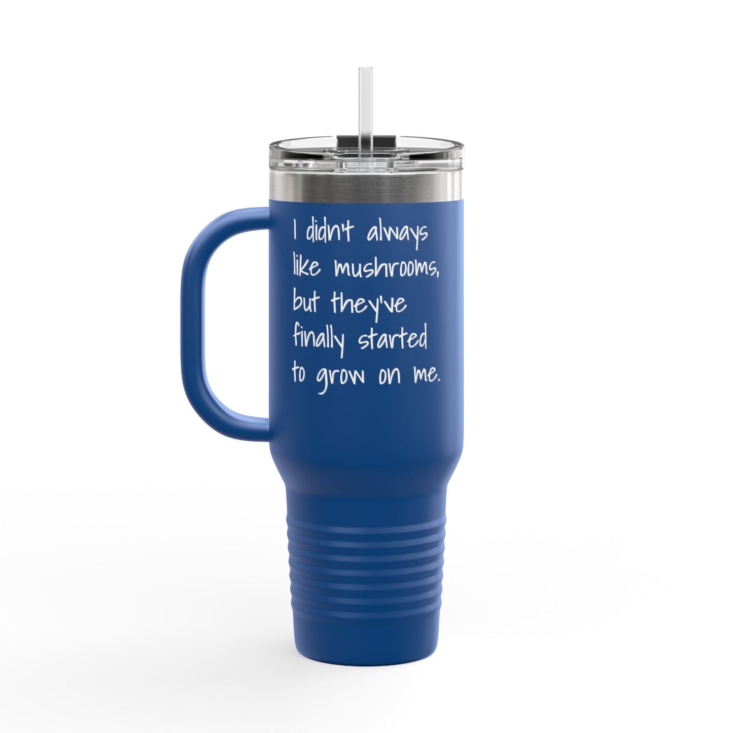 Funny Skull and Mushroom Insulated Travel Mug