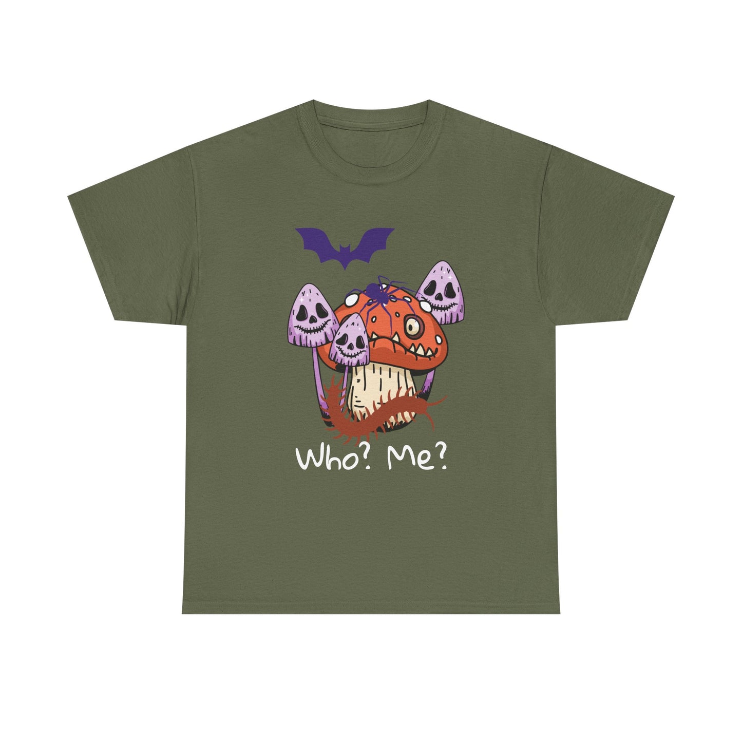 Whimsical Mushroom Monster Tee, Fun Graphic T-Shirt, Halloween Costume Shirt, Halloween Gift, Cartoon Art Clothing