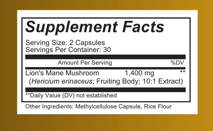 Lion's Mane Mushroom Capsules