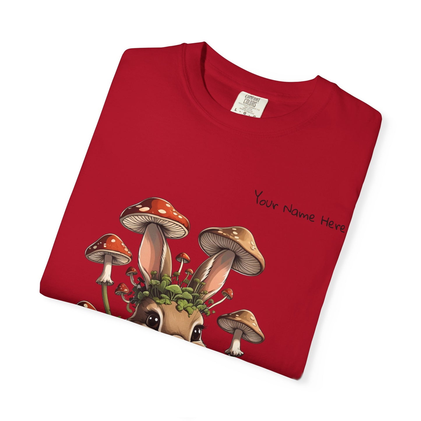 Cute Mushroom Bunny T-Shirt, Funny Quote Tee, Gift for Nature Lovers, Trendy Unisex Shirt, Casual Wear, Gardening Gift