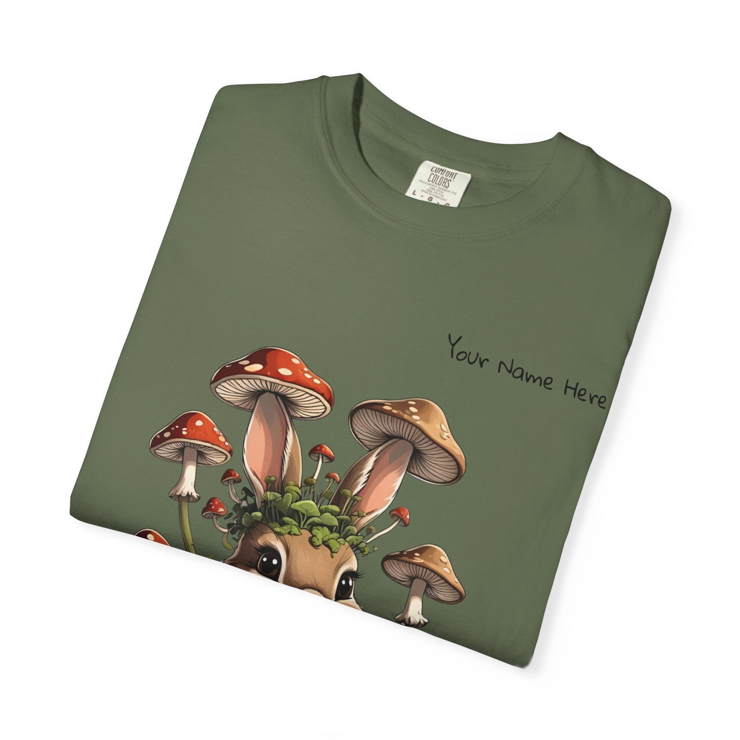 Cute Mushroom Bunny T-Shirt, Funny Quote Tee, Gift for Nature Lovers, Trendy Unisex Shirt, Casual Wear, Gardening Gift