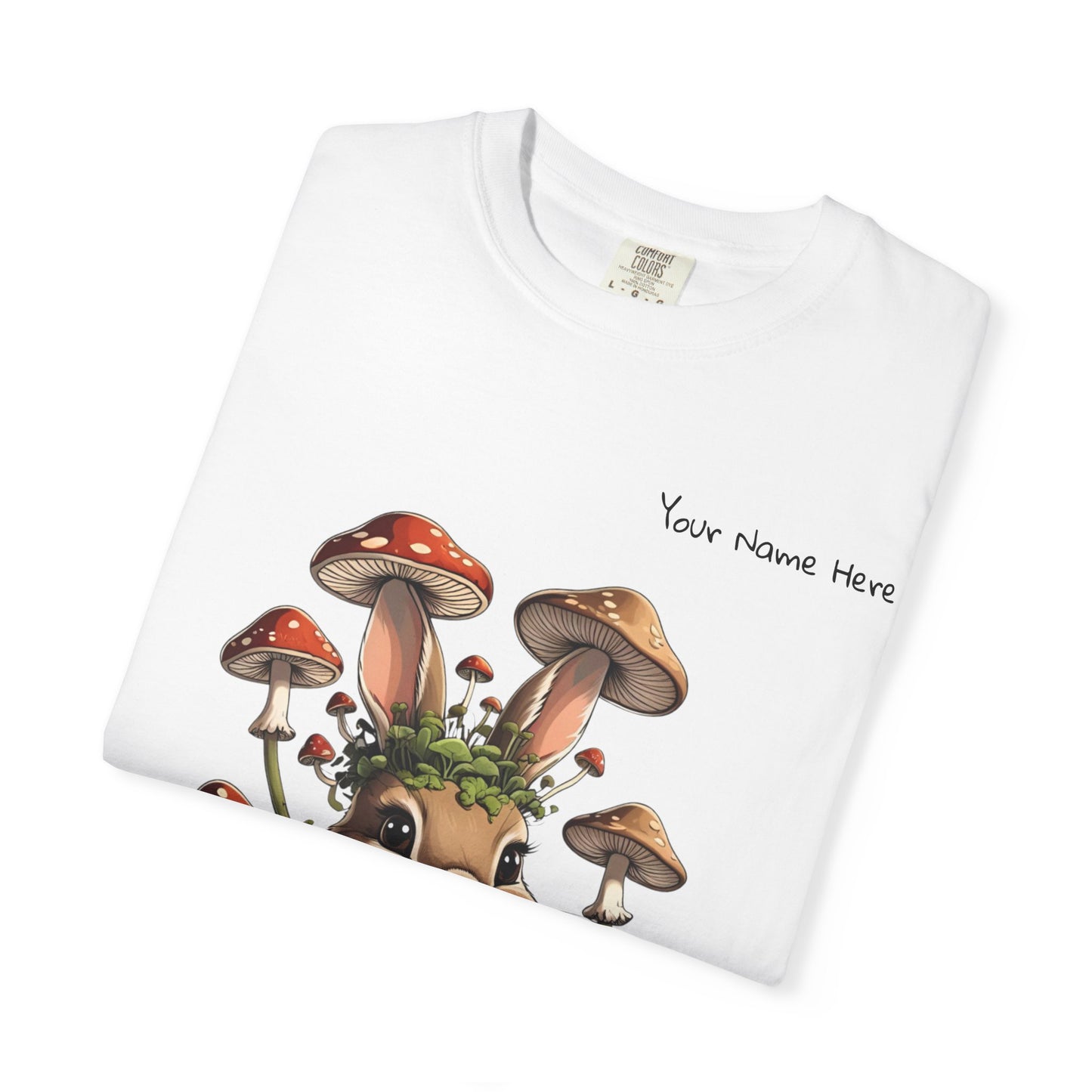 Cute Mushroom Bunny T-Shirt, Funny Quote Tee, Gift for Nature Lovers, Trendy Unisex Shirt, Casual Wear, Gardening Gift