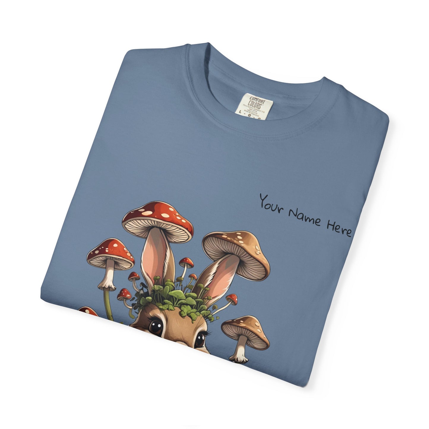 Cute Mushroom Bunny T-Shirt, Funny Quote Tee, Gift for Nature Lovers, Trendy Unisex Shirt, Casual Wear, Gardening Gift