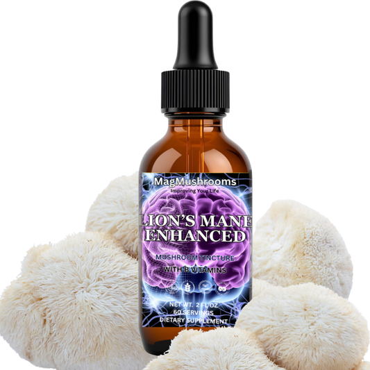 Lion's Mane Mushroom Tincture Enhanced with B6 and B12