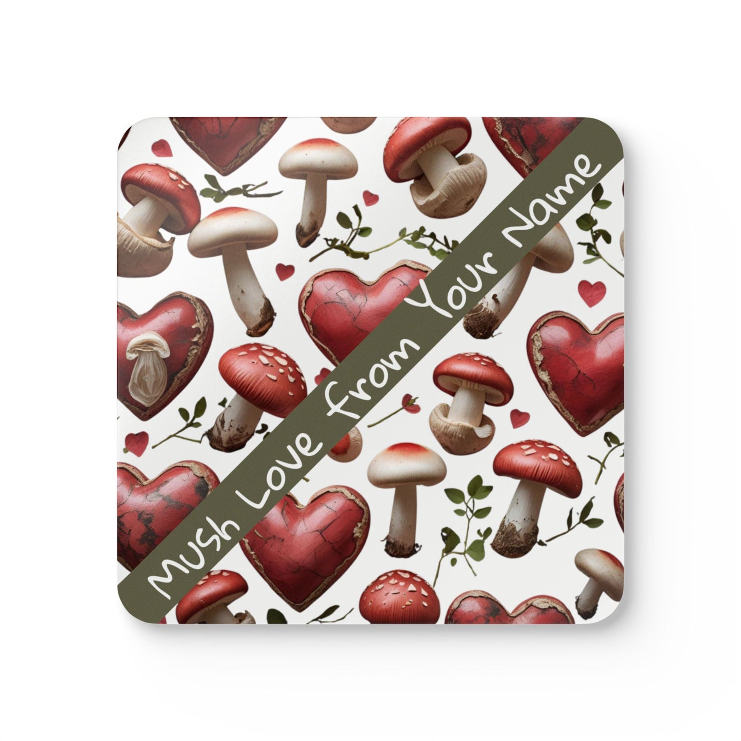 Personalized Corkwood Coaster Set - Rustic Mushroom Design, Eco-Friendly Drink Coasters, Perfect Gift for Nature Lovers, Housewarming [...]