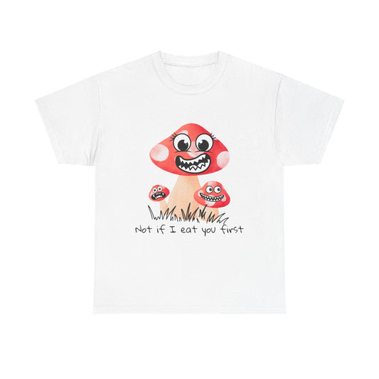 Whimsical Mushroom Tee, Fun Graphic Shirt, Casual Wear, Cute Gift, Nature Lover Tee, Halloween Apparel