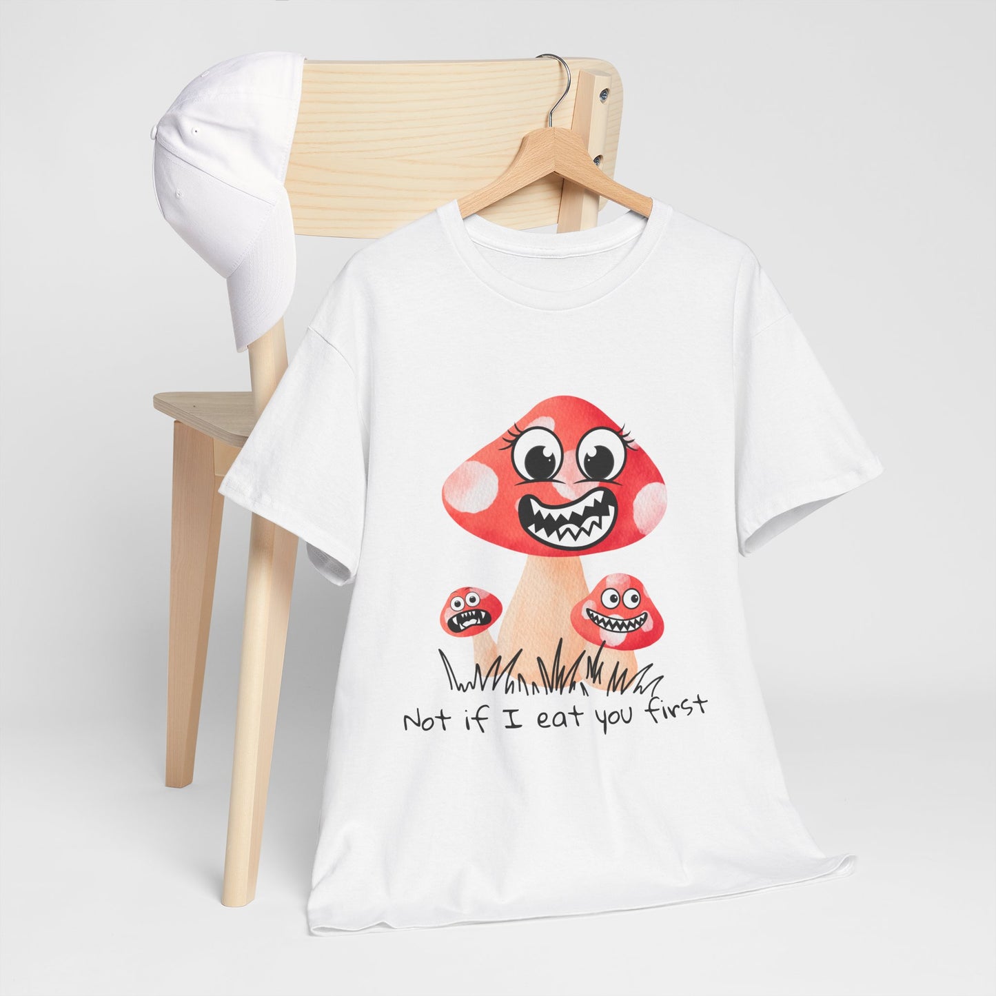 Whimsical Mushroom Tee, Fun Graphic Shirt, Casual Wear, Cute Gift, Nature Lover Tee, Halloween Apparel